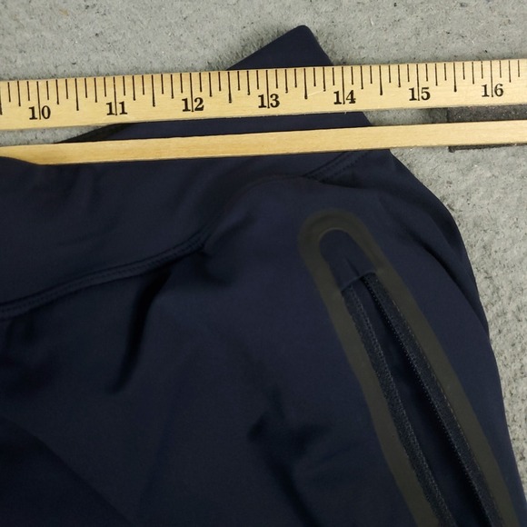 Lululemon Shorts Mens Medium Blue Zipper Pockets Lace Tie Stretch Athletic - Picture 4 of 9